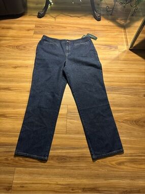 NWT Ralph Lauren women's new straight leg jeans, size 16W